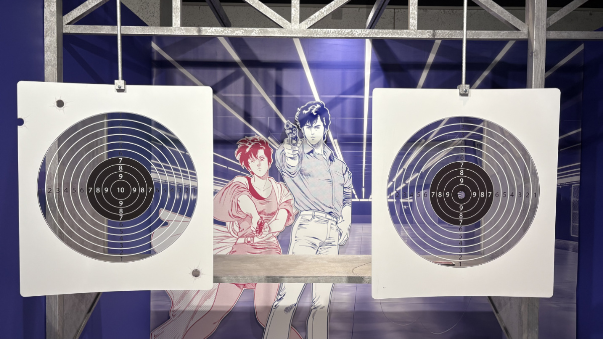 冴羽アパート地下射撃場を再現したフォトスポット