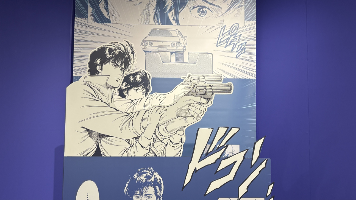 香への最後の射撃レッスンを描いた冴羽獠と槇村香のフォトスポット