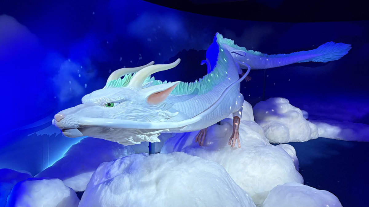 ジブリパーク展で初公開された巨大なハク竜