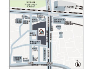 あべのキューズモール2026 みそきん地図