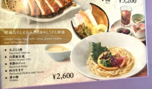 冷やしうどん御膳