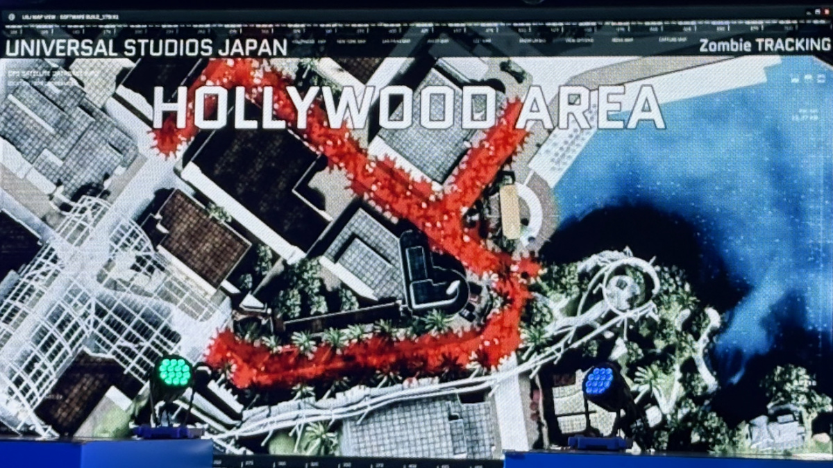 USJゾンビマップ　ハリウッドエリア