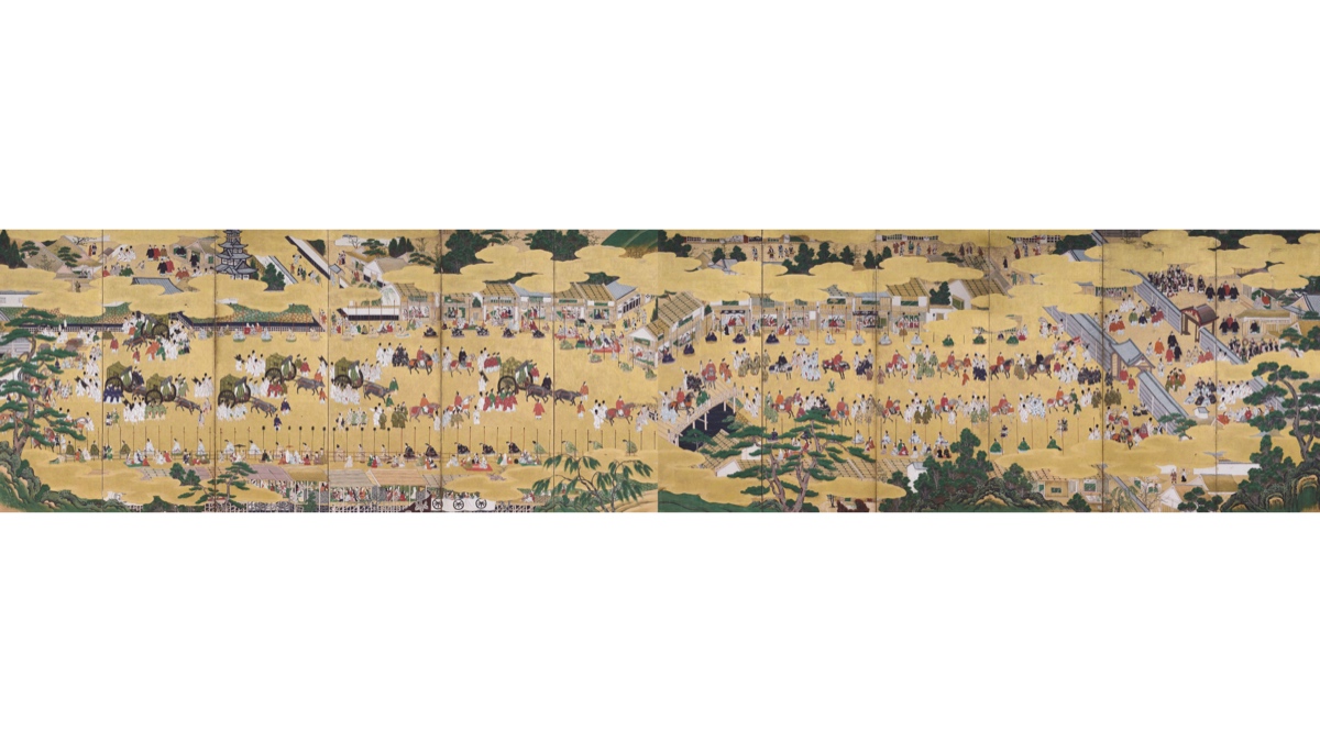 參內圖屏風 京都文化博物館