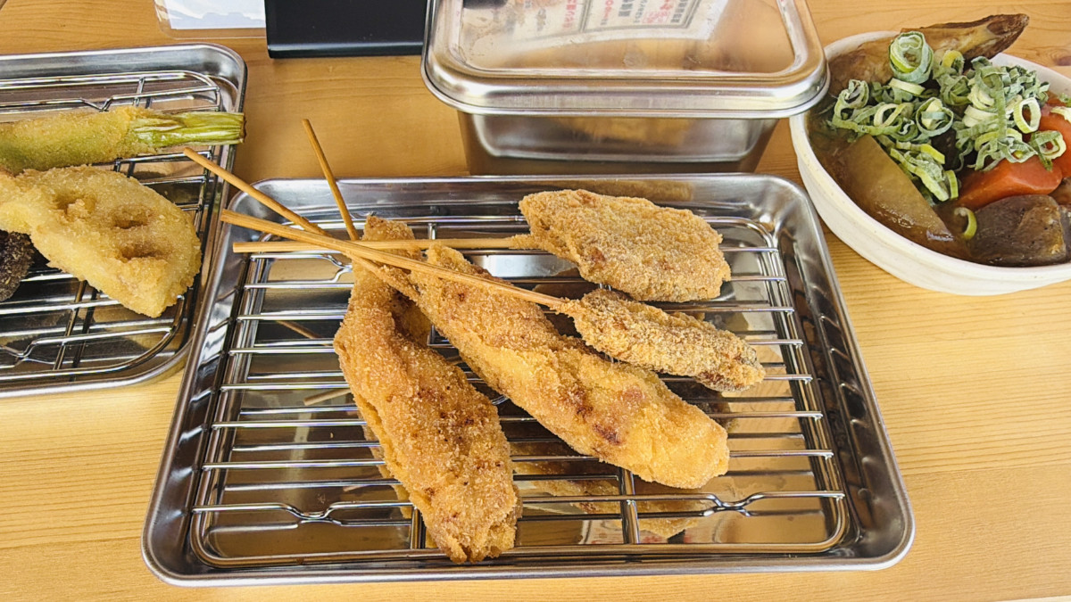 串カツ　ま王　「やんばるアグー」
