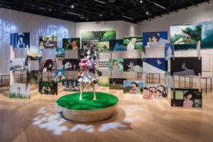 「細田守の原点/展」東京会場の『おおかみこどもの雨と雪』展示エリア