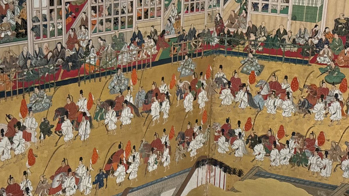 將軍德川家光與全國諸大名的隊伍