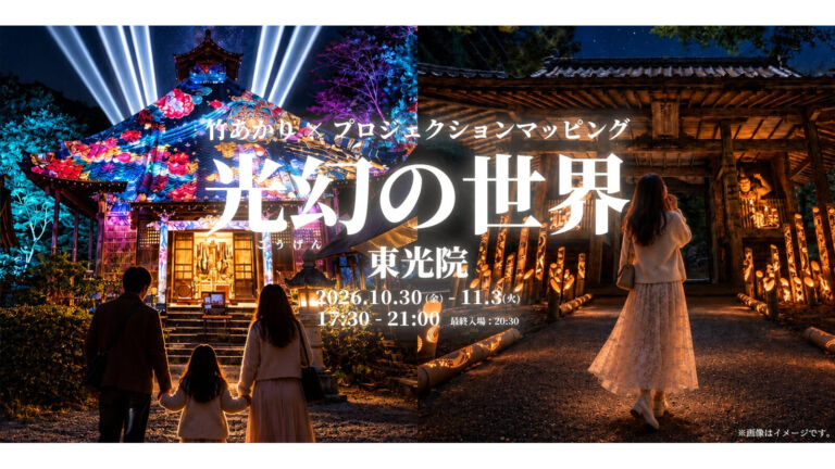 京都・綾部「光幻の世界」2026｜東光院で竹あかり×プロジェクションマッピング