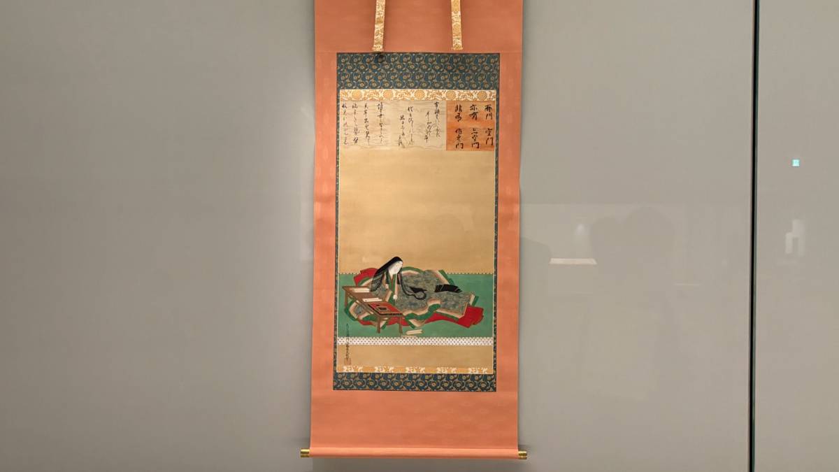 紫式部像　土佐光起筆　江戸時代・17世紀　滋賀・石山寺蔵［前期展示］