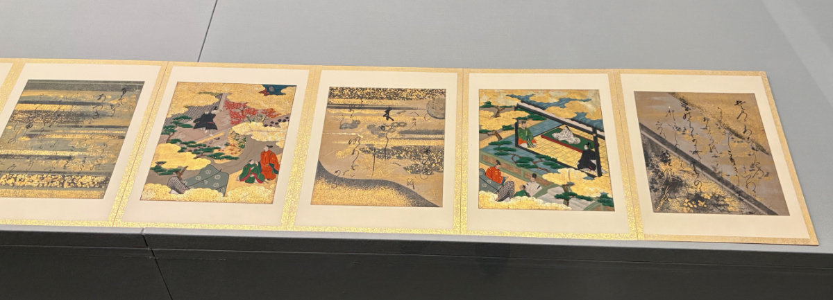 重要文化財『源氏物語画帖』若紫　土佐光吉・長次郎筆　安土桃山～江戸時代・17世紀　京都国立博物館蔵［通期・帖替あり。この場面は前期展示］［京都会場のみ出品］