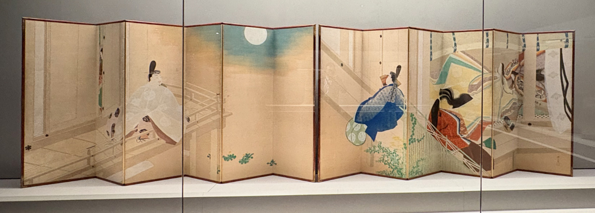 『宇治の宮の姫君たち』松岡映丘筆 大正元年（1912） 兵庫・姫路市立美術館蔵 ［通期展示］
