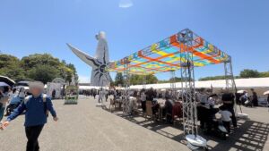 大阪・関西万博会場で開催された過去の麦食音祭のようす