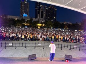 7月にグラングリーン大阪で開催された麦食音祭のDOZAN11 aka 三木道三ライブ
